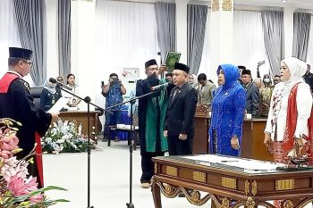 Pimpinan DPRD Barito Utara periode 2024-2029 resmi dilantik