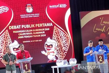 Debat perdana Pilgub Jateng dimulai