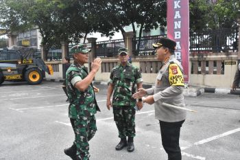 Perkuat sinergitas TNI-Polri, Danrem 031/Wira Bima kunjungi Mapolresta Pekanbaru