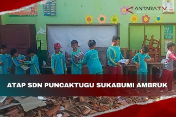 Atap SDN Puncaktugu Sukabumi ambruk