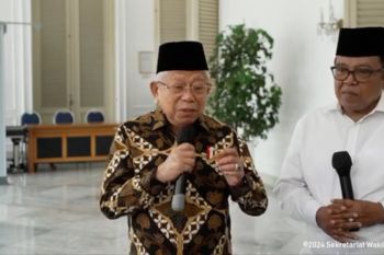 Wapres Ma&rsquo;ruf Amin tanggapi wacana kabinet gemuk Prabowo-Gibran