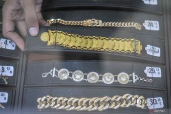 Harga emas Antam Rabu naik
