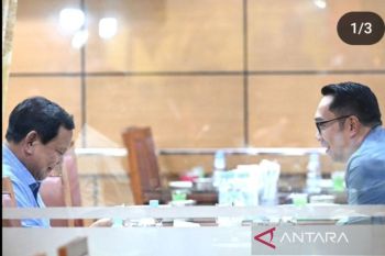 Presiden Prabowo bagikan momen makan malam Ridwan Kamil di medsos