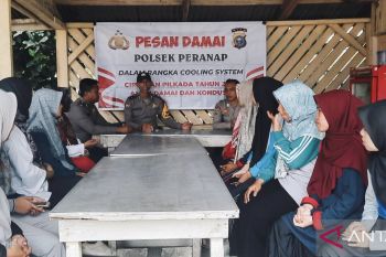 Polsek Peranap dorong guru ciptakan pillada damai