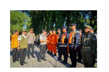 Pemkot Mataram menggelar apel kesiapsiagaan bencana hidrometeorologi