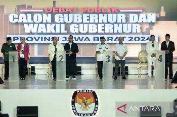 Debat publik perdana Pilgub Jabar 2024