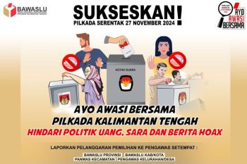 Awasi bersama Pilkada Kalteng&nbsp;2024