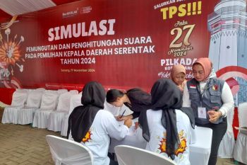 KPU Kota Serang gelar simulasi pencoblosan Pilkada 2024