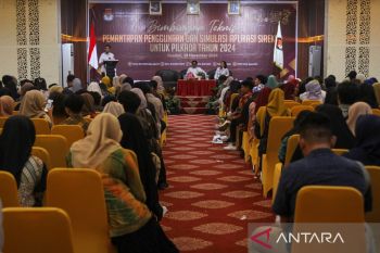 KPU simulasikan aplikasi Sirekap pada KPPS  se-Kota Kendari