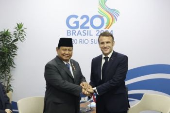 Presiden Prabowo dan Presiden Macron lakukan pertemuan bilateral