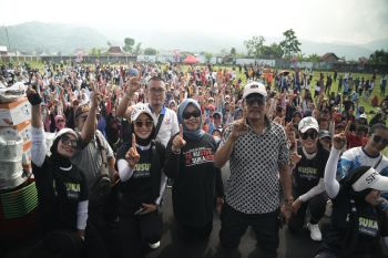 Kampanye hari terakhir, Kustini-Sukamto Siap berjuang membangun Sleman untuk rakyat