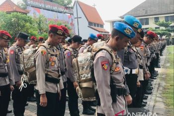 Polda Bali terjunkan 2.345 personel pengamanan TPS Pilkada serentak
