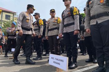 Polresta Bandarlampung terjunkan 502 personel jaga 1.433 TPS