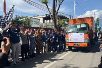 KPU distribusi logistik ke delapan kecamatan di Kota Palu