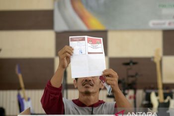 Pemungutan suara di Lapas Kelas IA Rajabasa Lampung