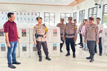 Kapolres Bengkalis cek persiapan rekapitulasi suara PPK Bathin Solapan