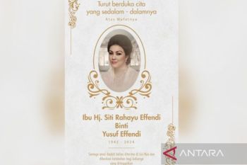 Ibunda dari Wakil Ketua Komisi II DPR Dede Yusuf, Siti Rahayu Effendi meninggal dunia