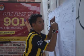 Perhitungan suara Pilkada di Lapas IIA Pontianak