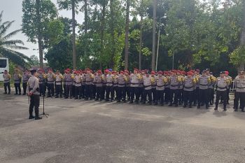 80 Personil BKO Polda Riau dilepas usai pengamanan TPS di Mandau