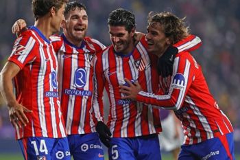 Liga Spanyol - Atletico Madrid naik ke peringkat dua usai menang 5-0 lawan Valladolid