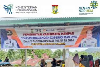 Disdagkop Kampar gelar Pasar Murah di Desa Balun
