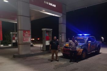 Polsek Pinggir gelar patroli Blue Light R4 jaga keamanan