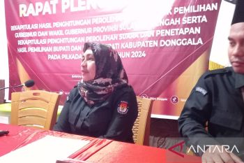 KPU Donggala tetapkan hasil rekapitulasi pemilihan bupati Pilkada 2024