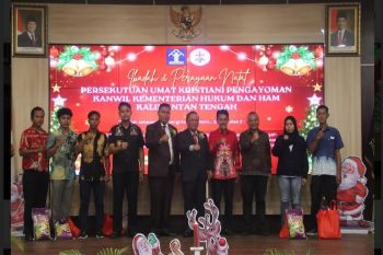 Persekutuan Umat Kristiani Kemenkumham Kalteng rayakan Natal