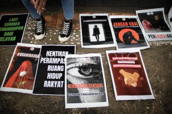 Aksi peringati Hari HAM Sedunia