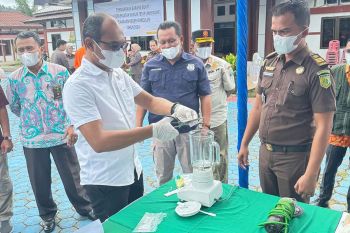 Kejari Simeulue musnahkan barang bukti narkotika