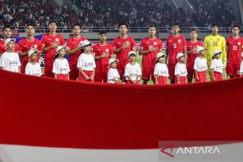 Babak pertama selesai, timnas Indonesia bermain 0-0 dengan Vietnam
