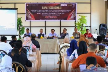 KPU Kota Gorontalo gelar rapat persiapan rekapitulasi perolehan suara