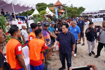 Erick Thohir soroti potensi sportainment dalam sepak bola pantai