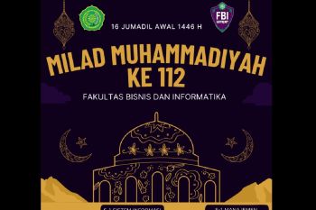 FBI UMPR turut semarakkan milad ke 112 Muhammadiyah