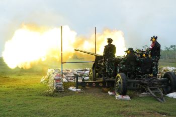 TNI AD gelar latihan perang senjata berat pemusnah pesawat di Aceh Utara