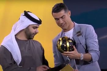 Cristiano Ronaldo raih Globe Soccer Award sebagai top scorer sepanjang sejarah