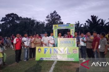 Penghujung 2024, laga final tarkam Sialang Gaung CUP XIV sukses