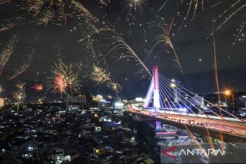 Perayaan malam pergantian tahun di Bandung