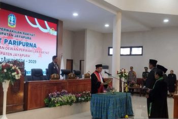 Tiga pimpinan DPRK Jayapura 2024-2029 resmi dilantik