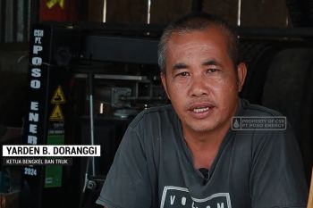 Bengkel ban truk di Tentena berkembang pesat berkat CSR Poso Energy