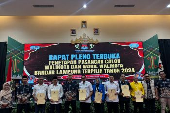 KPU Bandarlampung tetapkan Eva Dwiana-Deddy Amarullah sebagai paslon terpilih