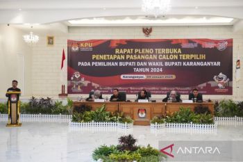Paslon terpilih Pilkada Karanganyar tak hadiri penetapan