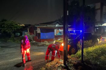 Polres Karimun patroli siaga bencana di lokasi rawan bencana