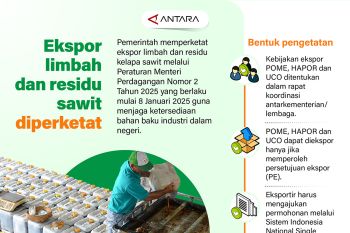 Ekspor limbah dan residu sawit diperketat