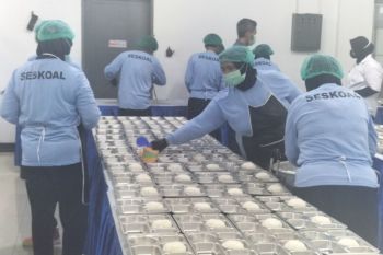 Seskoal libatkan nakes pastikan pekerja dapur makan bergizi fit