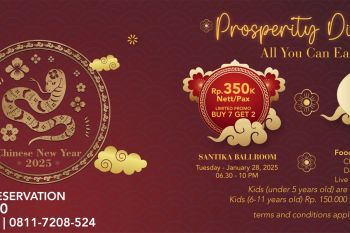 Prosperity Dinner Hotel Santika Premiere Lampung lengkapi perayaan Imlek