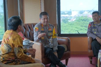 Rektor Unhas dan Kapolrestabes Makassar bahas kerja sama keamanan kampus