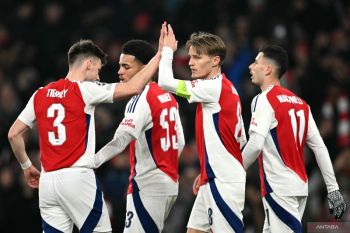 Imbang lawan Nottingham, Arsenal tertinggal 13 poin dari Liverpool