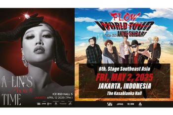 Penyanyi A-Lin dan band FLOW akan tampil di Indonesia