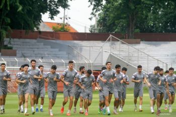 Latihan Timnas Suriah U-20 jelang melawan Timnas Indonesia